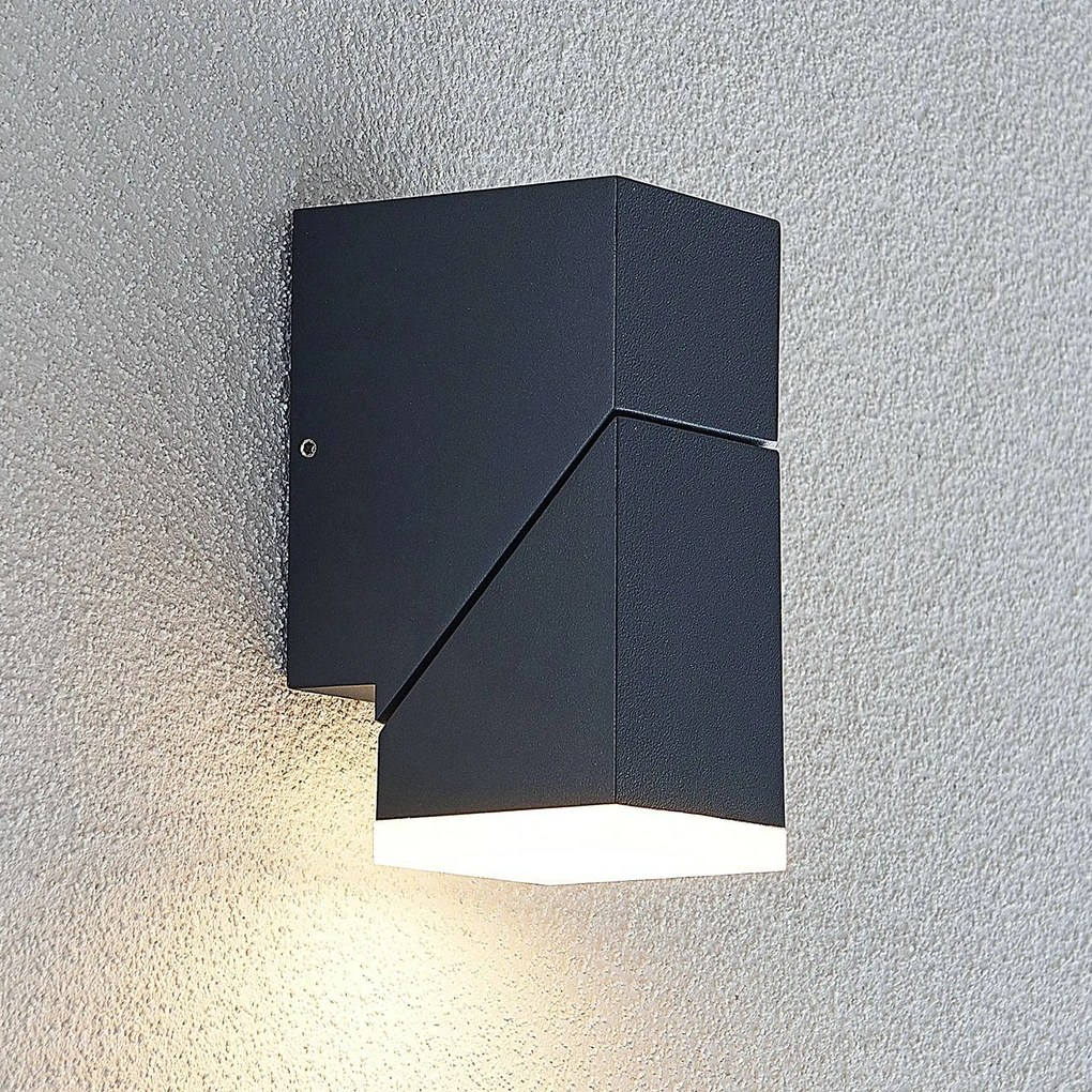 Applique da esterni a LED Sally Lindby, Nero, Alluminio, Moderno, Applique LED da esterni