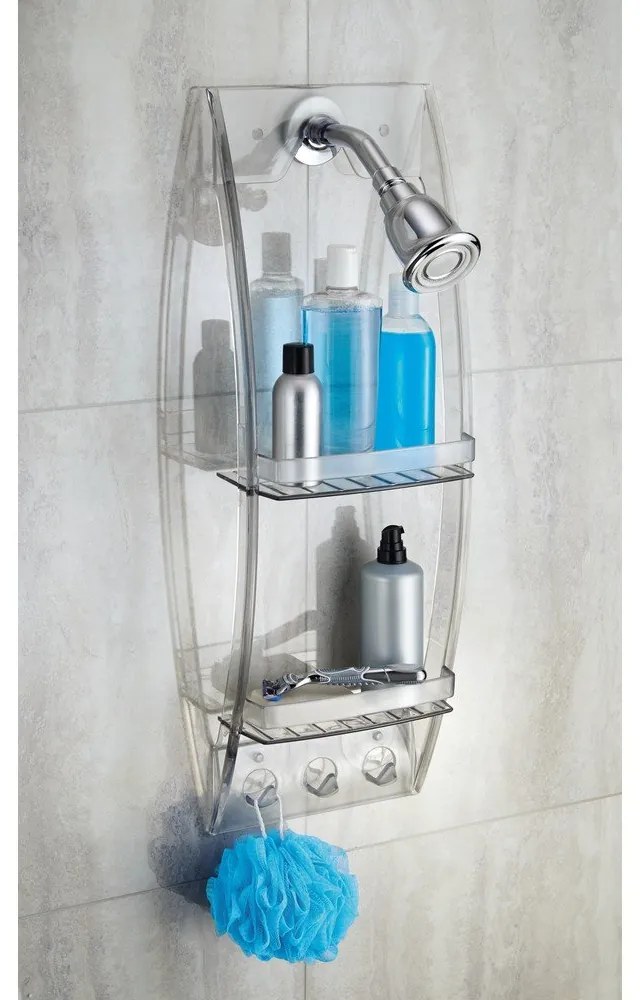 Portaoggetti trasparente per bagno , 23 x 73 cm - iDesign