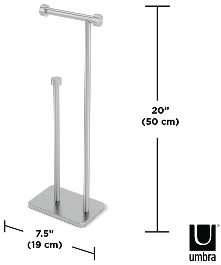 Porta carta igienica in acciaio Cappa - Umbra