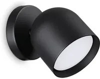 Applique Da Parete Contemporaneo Dodo Metallo Nero 1 Luce Gx53 15W 3000K Ip20