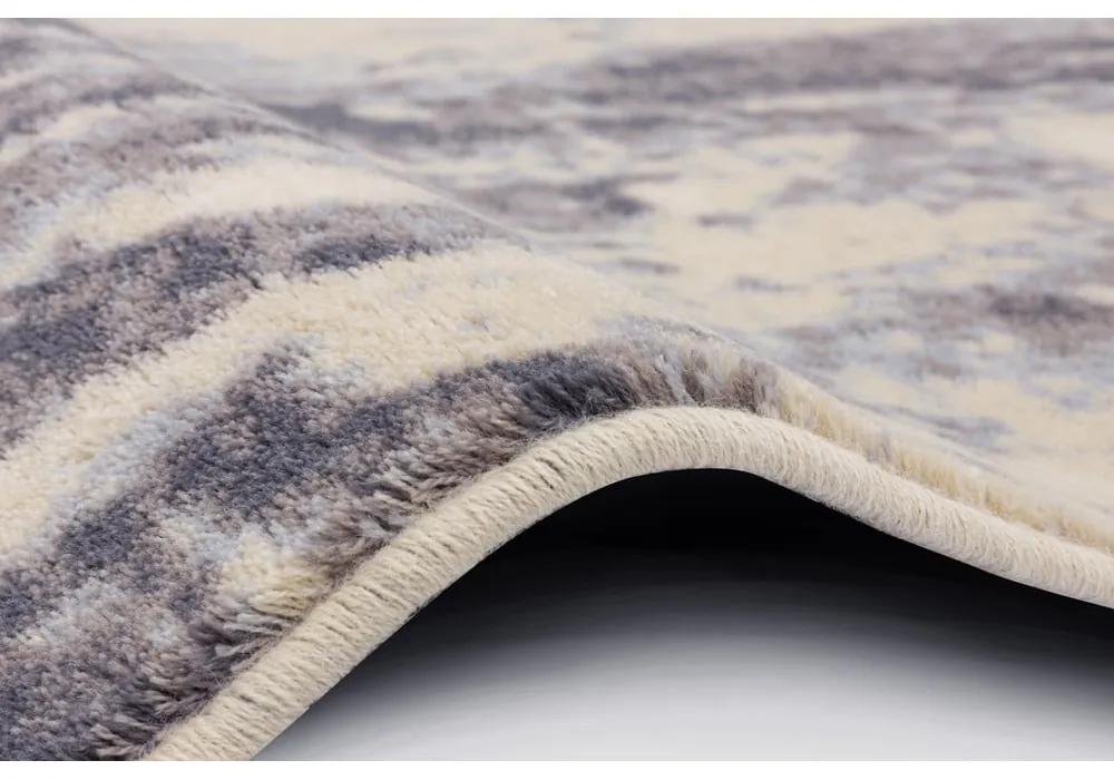 Tappeto in lana beige 133x180 cm Concrete - Agnella