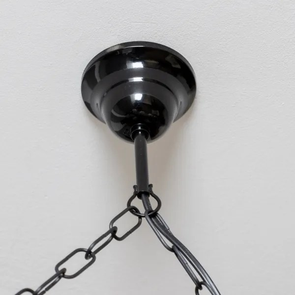 Brilagi - Lampadario a sospensione con catena QUEEN 6xE14/40W/230V faggio/noce