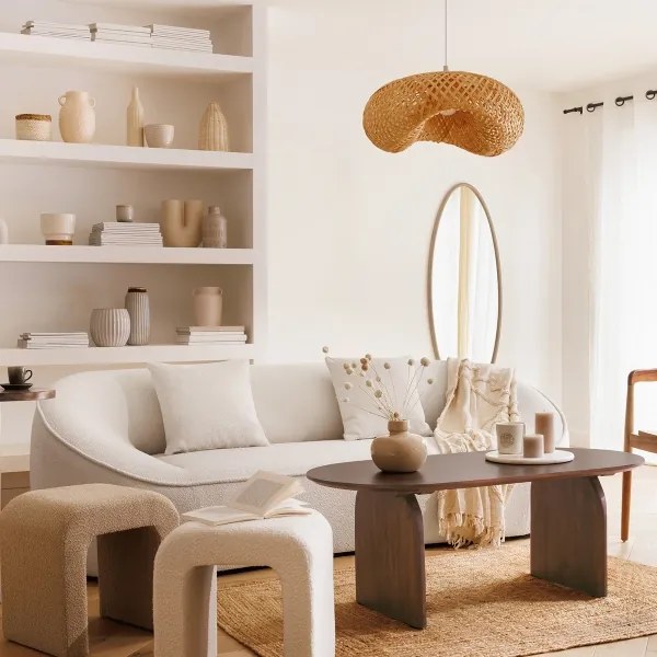 Atmosphera - Lampadario a sospensione con filo BEDDY 1xE27/40W/230V bambù