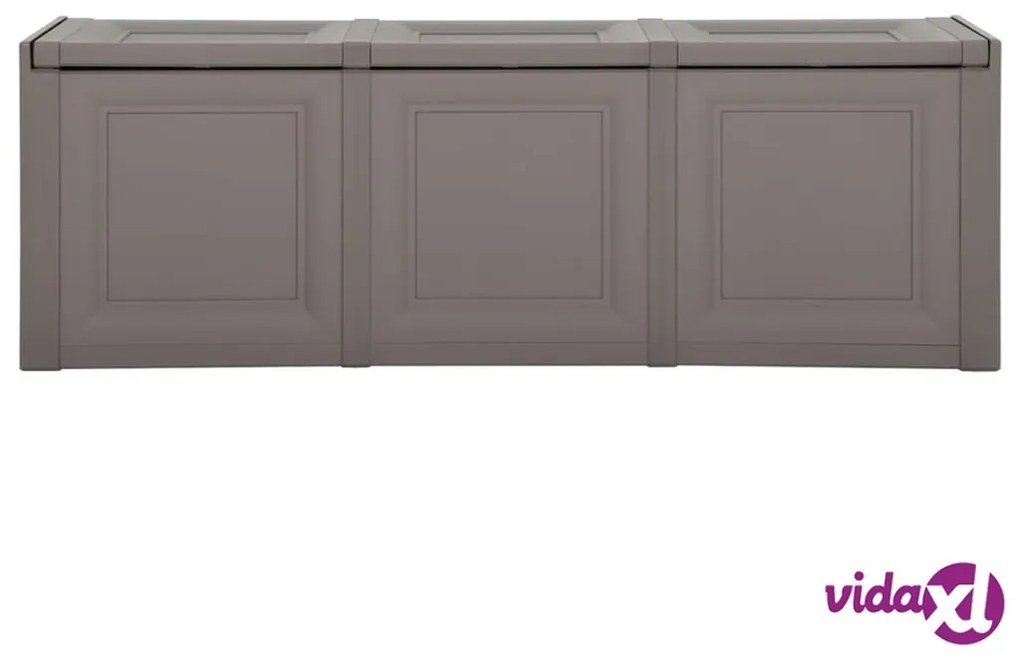 vidaXL Baule per Cuscini Grigio 125x40x42 cm 130 L