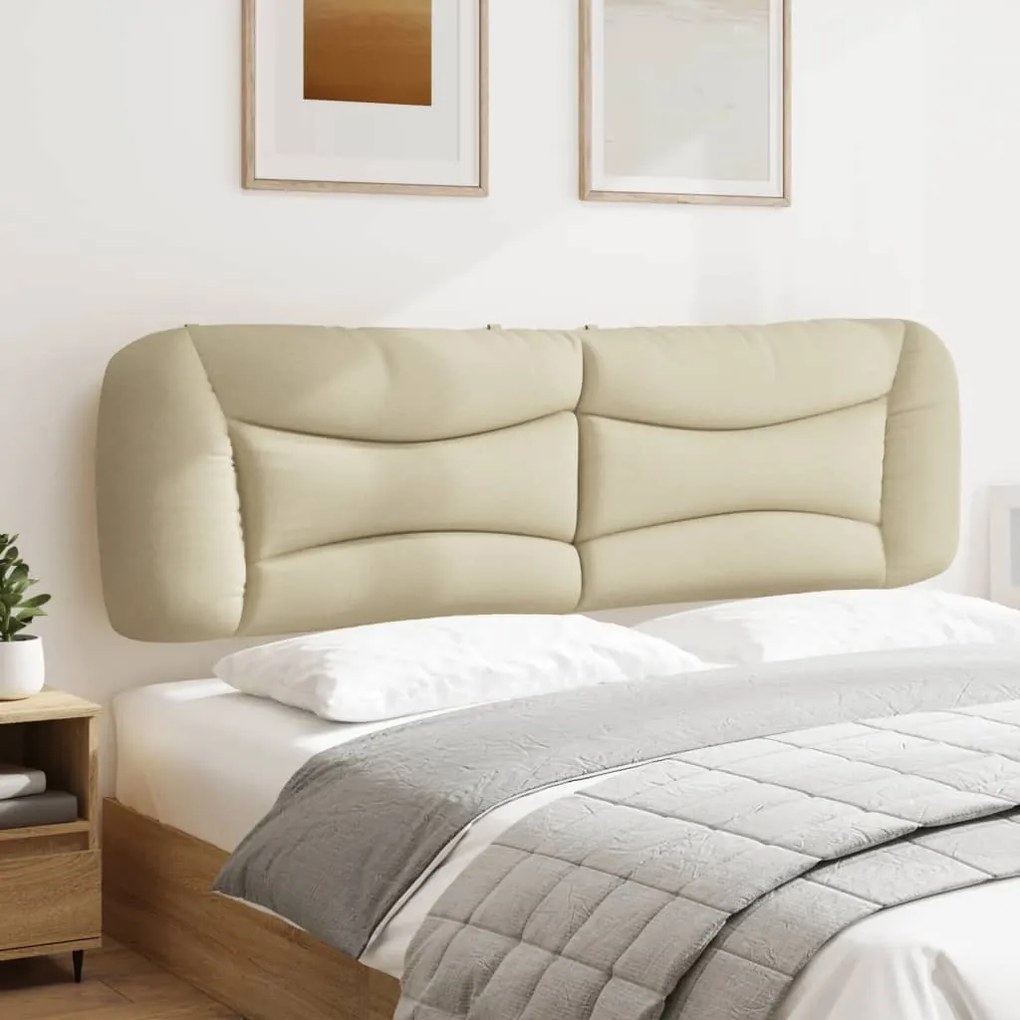 Cuscino testiera crema 180 cm in tessuto