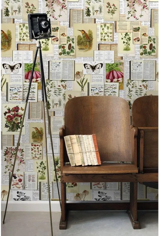 Fotomurale ESTA Botanical, beige 93X280 cm