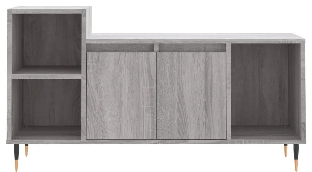 Mobile tv grigio sonoma 100x35x55 cm in legno multistrato