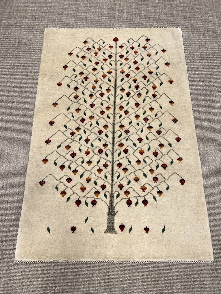 Gabbeh Tappeto 120x180 Beige (Iran) Annodato A Mano