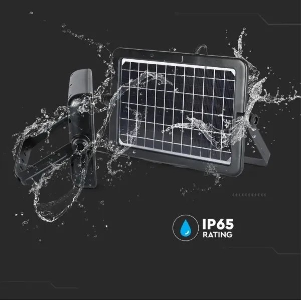 LED Faro solare dimmerabile con sensore LED/10W/3,7V 4000K IP65 + Porta USB