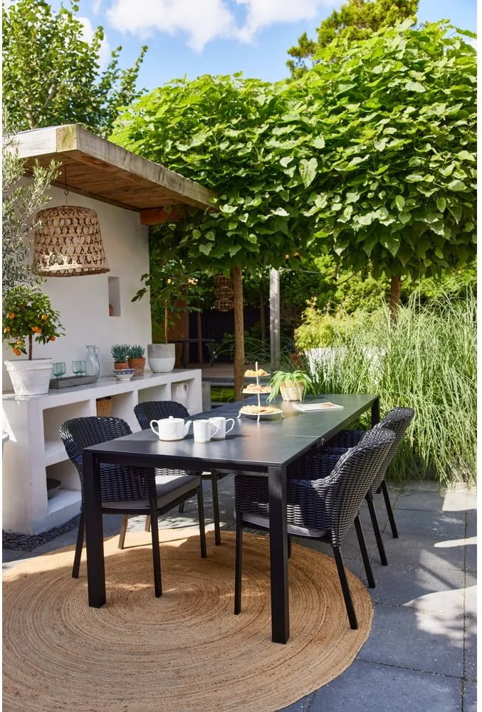 Černá plastová zahradní židle Cairo – Hartman