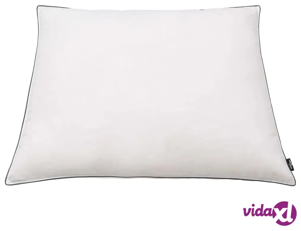 vidaXL Cuscini 2 pz Imbottitura Leggera Mix di Piume 80x80 cm Bianchi