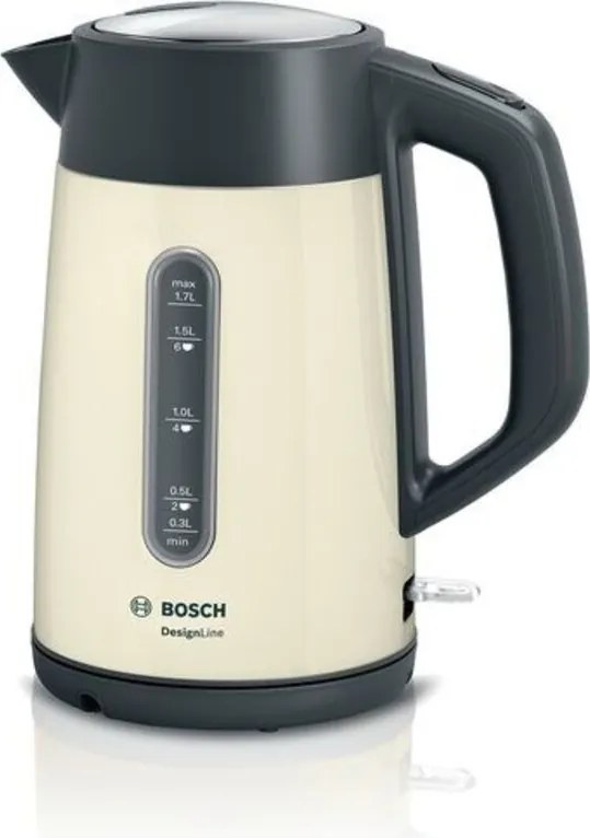 Bosch TWK4P437 bollitore elettrico 1,7 L 2400 W Beige, Nero