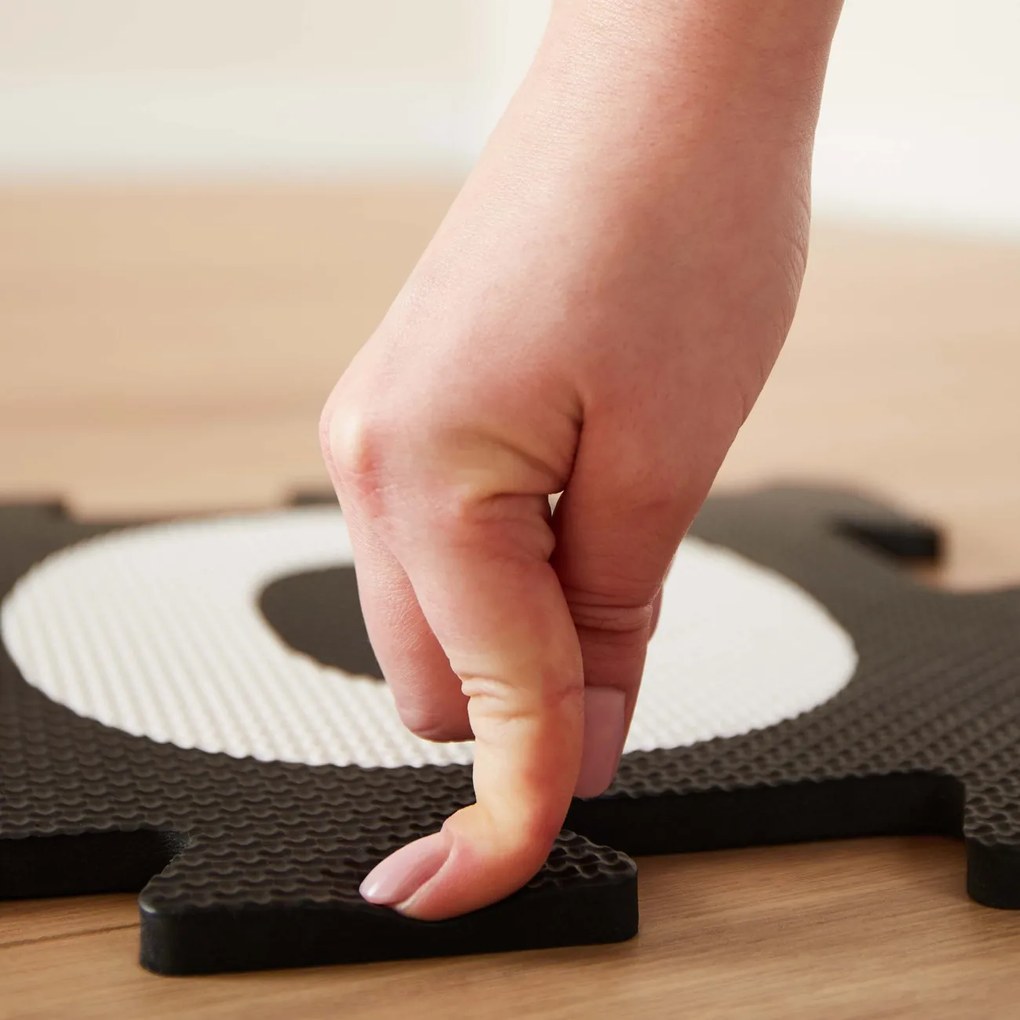 Bieco - Tappeto da gioco in schiuma con alfabeto - puzzle black & white - 26 pz