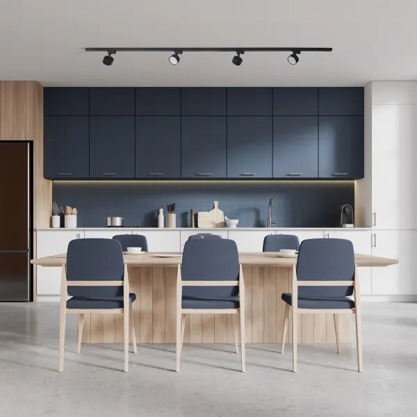 Faretto per sistema a binario AVIA 1xGX53/15W/230V nero