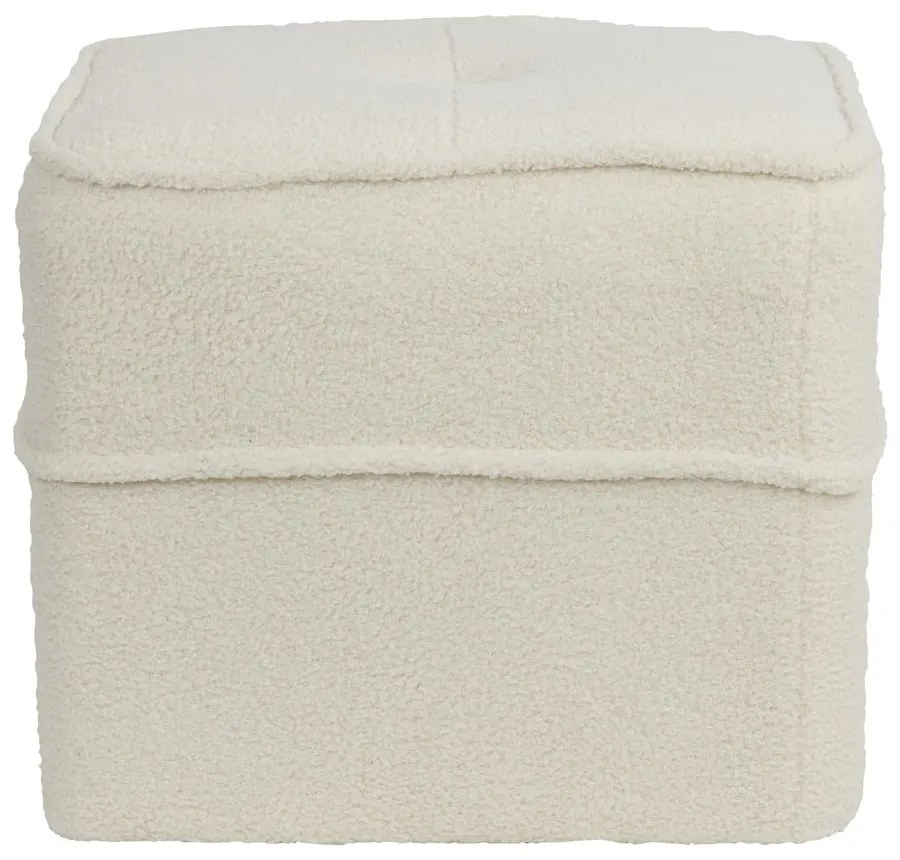 Pouf beige 40x40 cm Kiki - Light &amp; Living