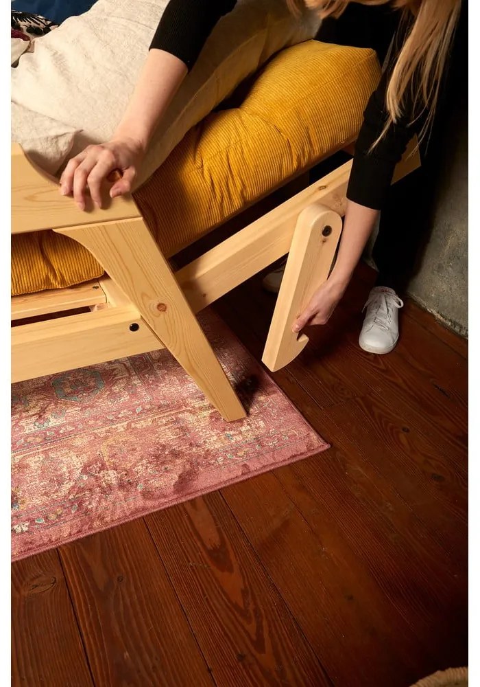 Divano letto blu 204 cm Grab - Karup Design