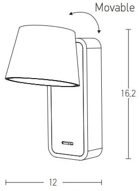 Zambelis H61 - Applique a LED LED/7W/230V marrone