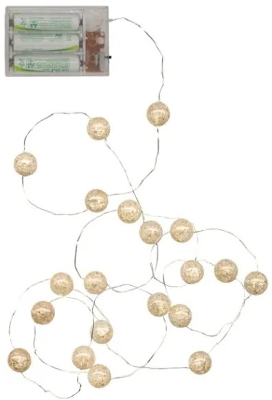 Eglo 411068 - Catena natalizia LED DEW DROP 15xLED/3xAA 1,4m
