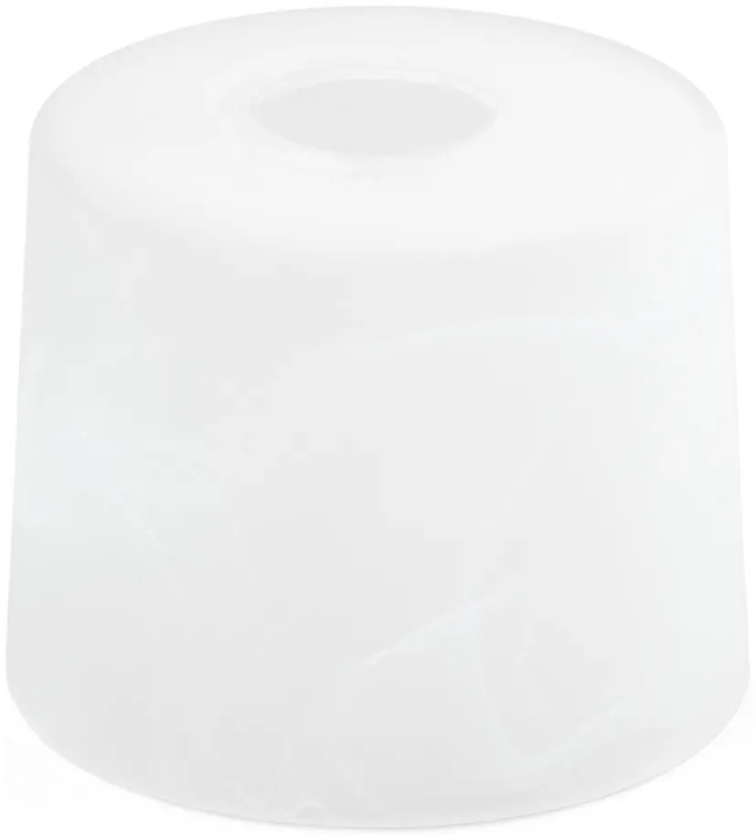 Vetro di ricambio per lampadario E27 diametro 13 cm bianco