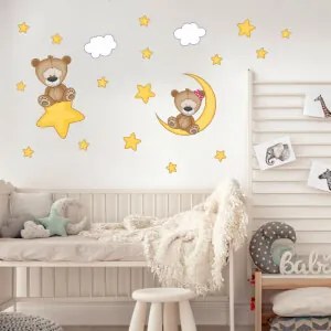 Adesivo - Orsetti con stelle | Inspio