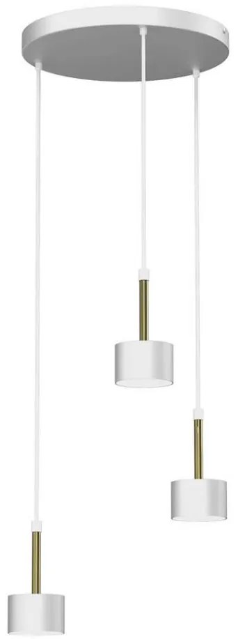 Lampadario su corda ARENA 3xGX53/11W/230V bianco/oro