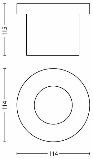 Philips 17306/47/16 - Lampada LED segnapasso 1xLED/3W/230V