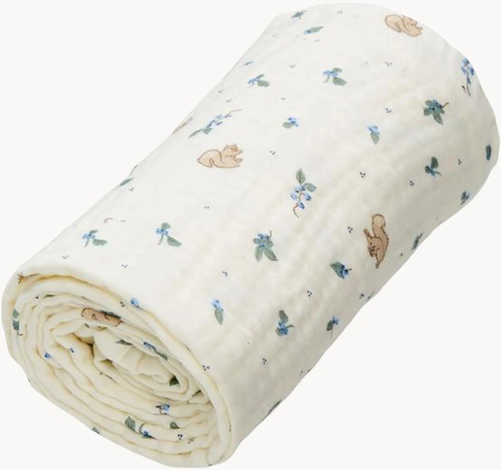 Coperta per bambini in cotone organico Blueberries