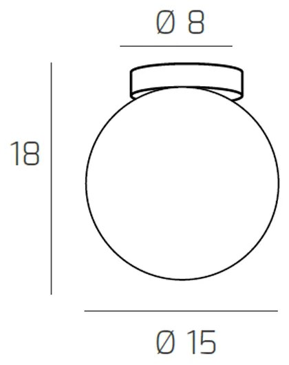 Plafoniera Contemporanea Eclipse Metallo Ottone Satinato Vetro Ambra 1 Luce G9