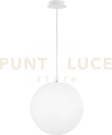 Sospensione da giardino geco sfera bianca 1 luce attacco e27 ip44 4...