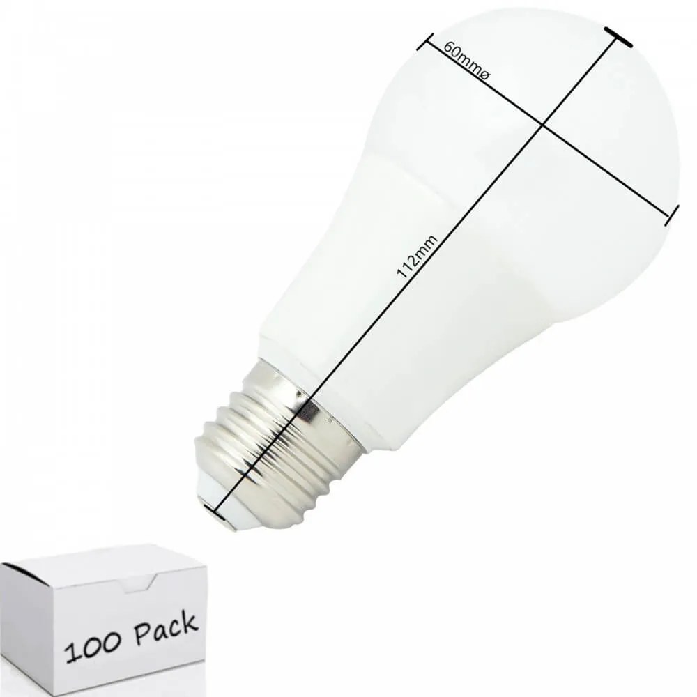 Lampadina LED E27 10,5W 105lm/W Colore  Bianco Caldo 2.700K