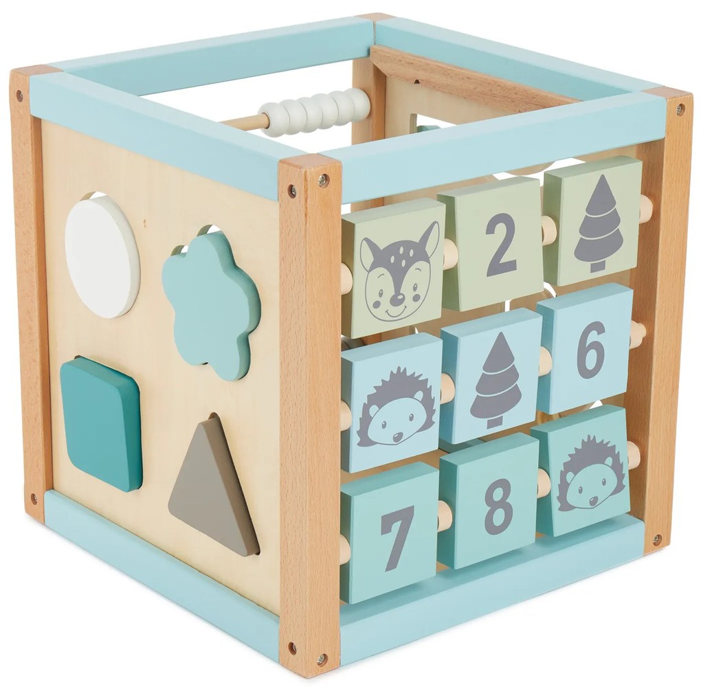 Bieco - Cubo motorio con labirinto XXL - animali del bosco