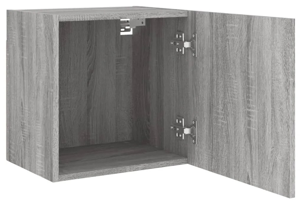 Mobili TV Muro 2pz Grigio Sonoma 40,5x30x40cm Legno Multistrato