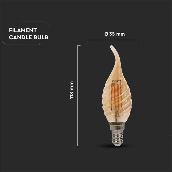 Lampadina LED FILAMENT E14/4W/230V 2200K
