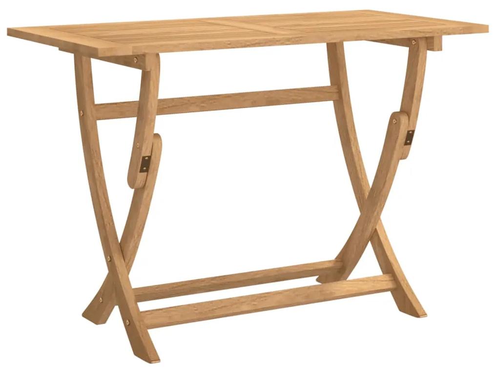 Tavolo da giardino pieghevole 110x55x75cm legno massello acacia