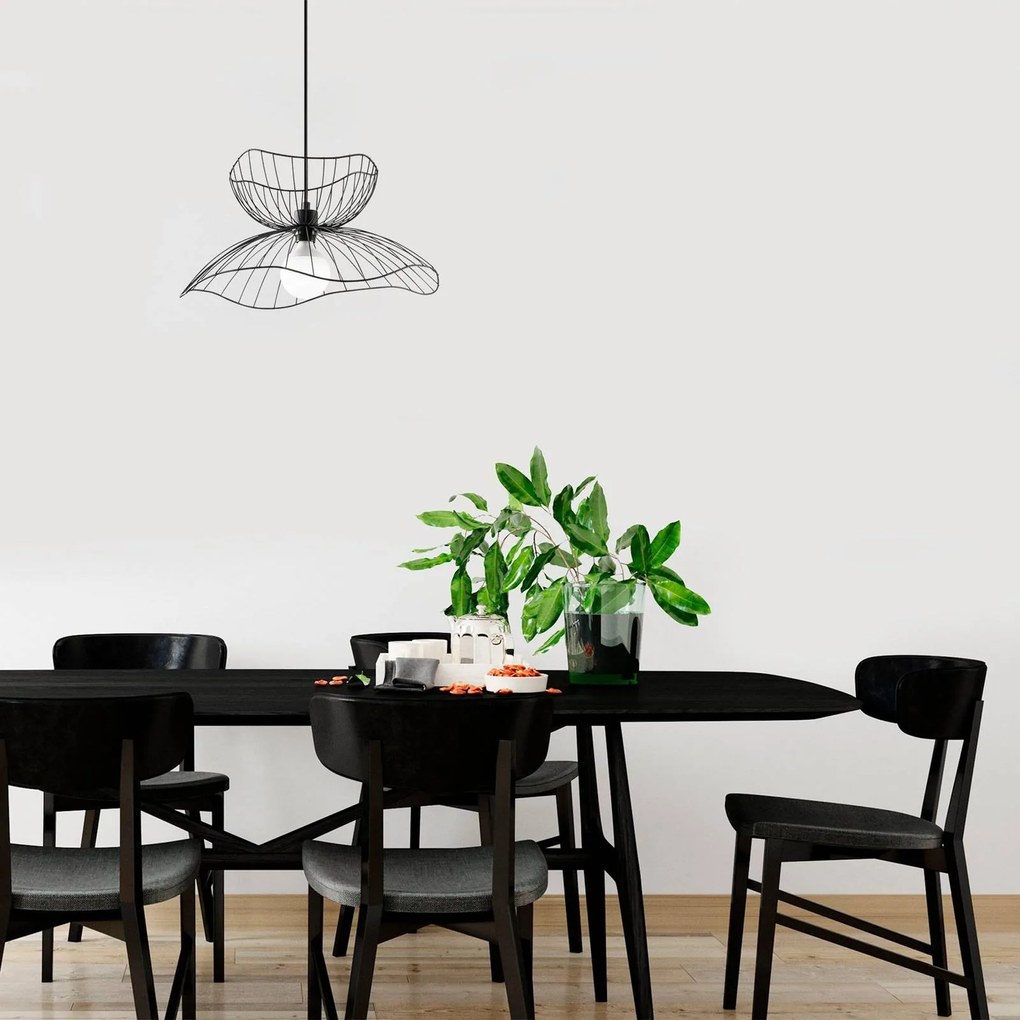 Opviq Lampada a sospensione Farac 6390, nero, metallo, Ø 50 cm