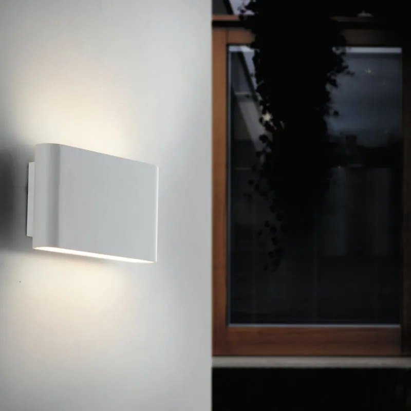 Applique LED moderno da esterno led integrato gamma bianco, INTEC IP54 bianco naturale