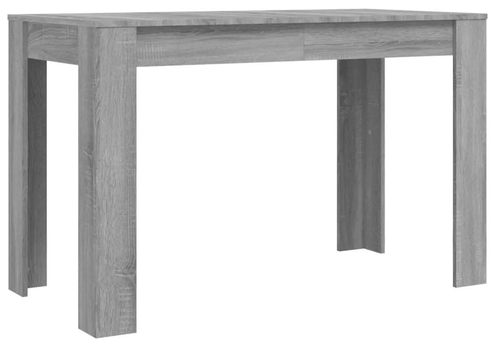 Tavolo da pranzo grigio sonoma 120x60x76 cm legno multistrato