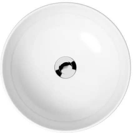 Cersanit K116-048-ECO - Lavabo da appoggio MODUO Ø 40 cm in ceramica, bianco lucido