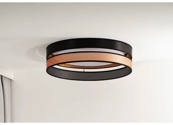 Duolla-Plafoniera LED ROLLER DUO SHINY LED/24W/230V diametro 45 cm nero/rame