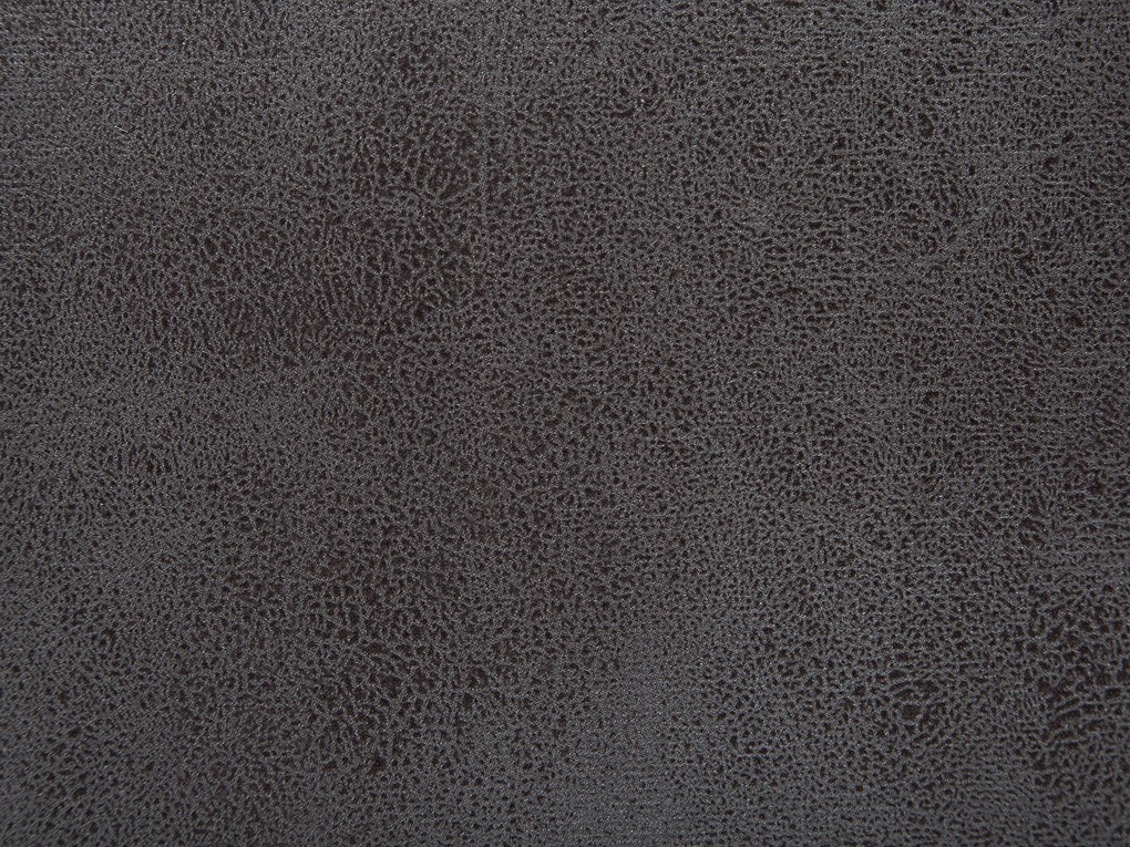 Pouf in tessuto similpelle grigio scuro RHINO Beliani