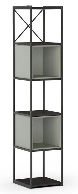 Libreria verde-nera 36x179 cm Anya - Marckeric