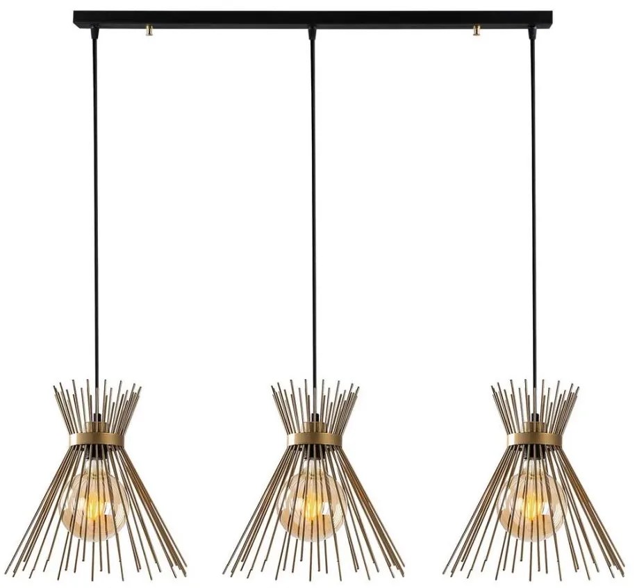 Lampadario su filo KIRPI 3xE27/40W/230V