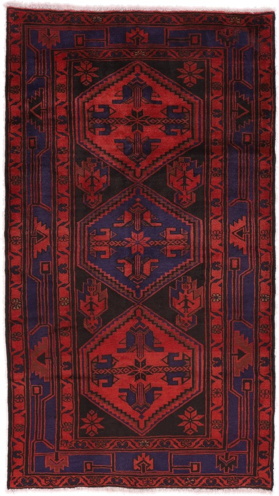 Hamedan Tappeto 140 x 250 (Iran) Annodato A Mano