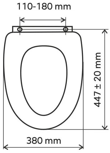 FERRO - Sedile WC con chiusura rallentata SoftClose in MDF, finitura frassino