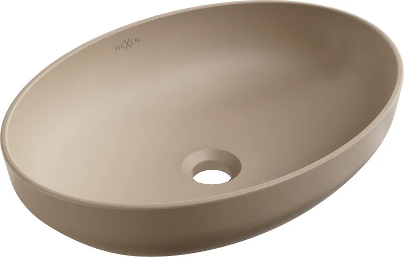 Mexen Cornelia lavabo da appoggio 50 x 37 cm, cappuccino opaco - 21885064