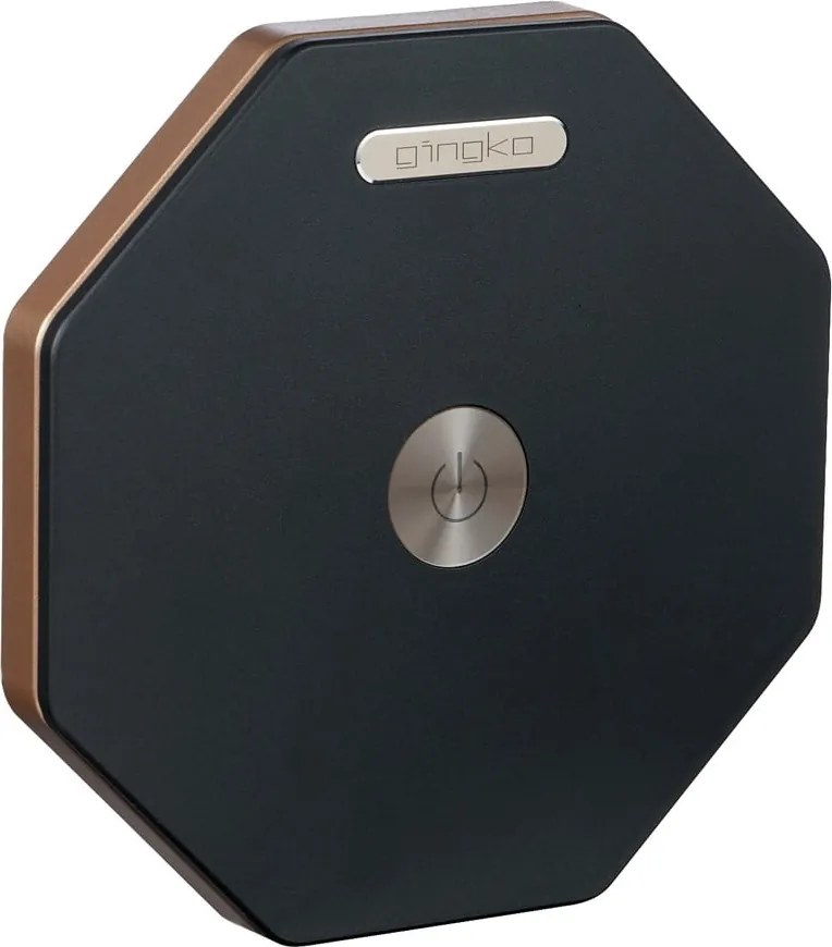 Decorazione luminosa nera con ricarica USB ø 12 cm Twist Hexagon – Gingko