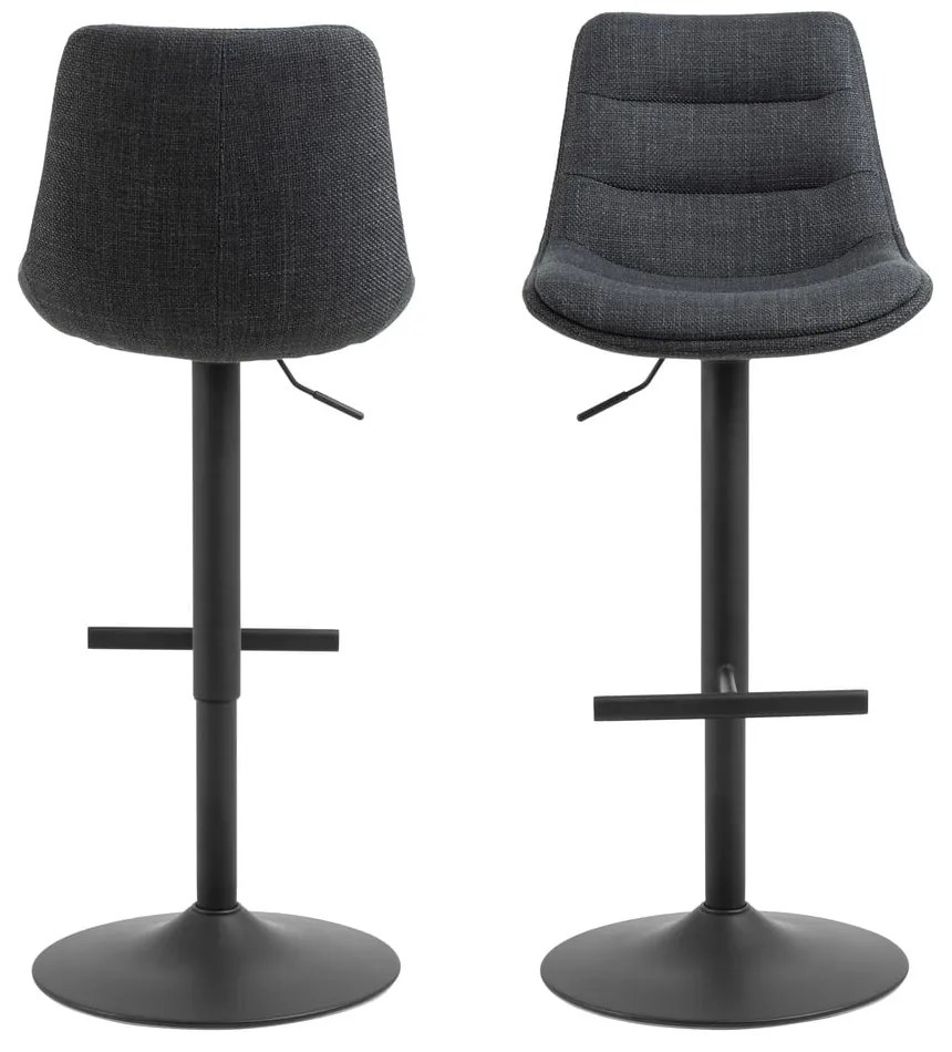 Sgabello da bar grigio con altezza regolabile (altezza seduta 65 cm) Adisa - Actona