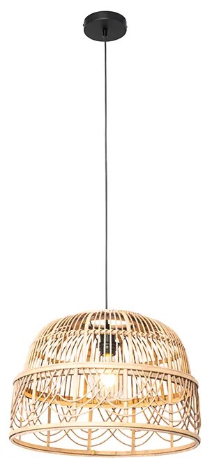 Lampada a sospensione orientale in rattan 44 cm - Michelle