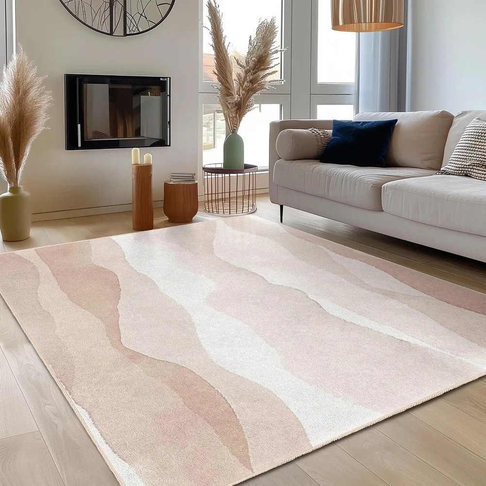 Tappeto color crema lavabile 120x180 cm Komodo Beach – Mila Home