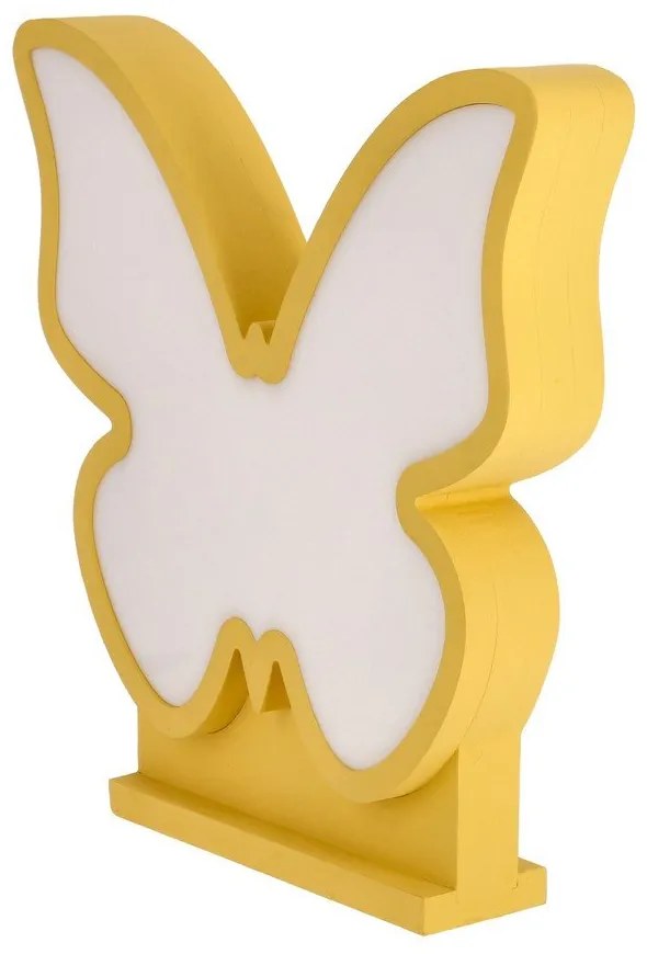 Lampada per bambini gialla Butterfly - Candellux Lighting